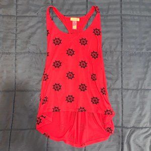 Pimp Red Anchor Tank Top